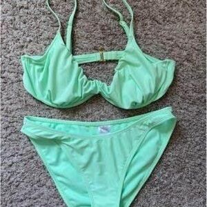 Medium green bathing suit from target!